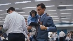 Wolf of Wall Street Monkey Meme Template