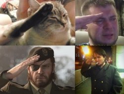 Respect salute Meme Template