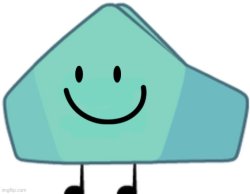 Cursed foldy with rocky face bfdi Meme Template