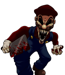 Horror Mario Meme Template