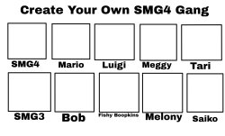 create your own smg4 gang cast Meme Template