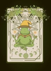 Tarot 8 | Frogbert The Frog Wizard Of The Green Moons Meme Template