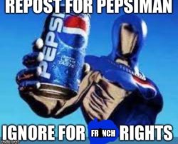 Repost for Pepsiman Meme Template