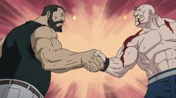 FMAB Strong Men Handshake Meme Template