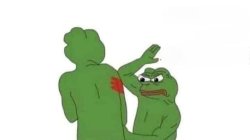 pepe slaps pepe Meme Template