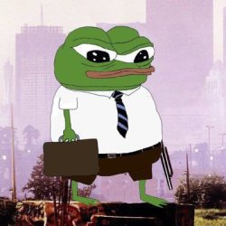 Pepe goes to work Meme Template