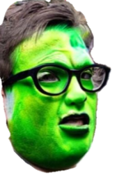 Outraged Green Face Meme Template