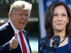 Donald Trump speaks facts and Kamala Harris is talking about bs Meme Template