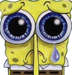 Dumb sad sponge Meme Template