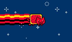 Rubber Nyan Cat Meme Template