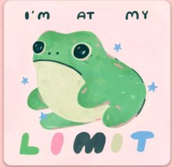 I'm at my limit frog Meme Template