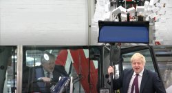 Boris Johnson Bulldozer Meme Template