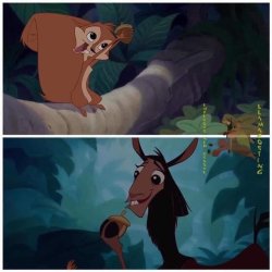 Kuzco and Bucky (Nice Version) Meme Template