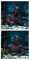 Not Impressed Deadpool Meme Template