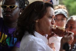 Kamala Chowing Down Meme Template