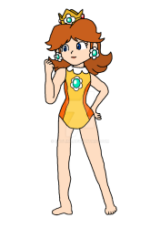 Princess Daisy in her Leotard Meme Template