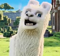 Minecraft movie llama Meme Template