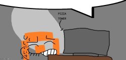 Nobitch07 jerking off to Pizza Tower speech bubble Meme Template