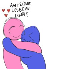 Awesome Lesbian Couple Meme Template