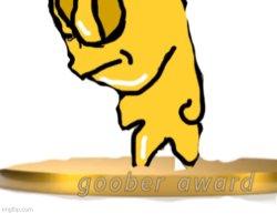 Goober award Meme Template