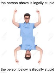 This person is legally stupid times two Meme Template
