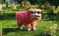 Pink Sheep Meme Template