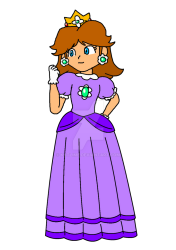 Princess Daisy in Purple Meme Template