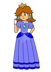 Princess Daisy in Blue Meme Template