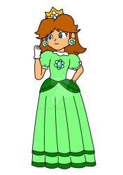 Princess Daisy in Green Meme Template