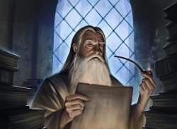 Gandalf studying Meme Template