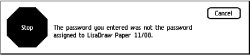 LisaOS Password Warning Meme Template