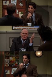 Friends - Ross angry My Sandwich Meme Template