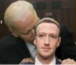 Biden sniffing Mark Zuckerberg Meme Template