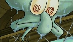 Squidward sweating Meme Template