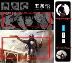 Toji-Fushiguro and NobleRanger announcement temp Meme Template
