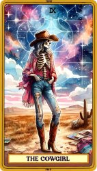 Tarot Skeleton | The Cowgirl Meme Template