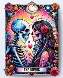 Tarot Skeleton | The Lovers Meme Template