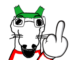 4chan yotsuba soyjak middle finger Meme Template