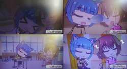 Gumball and Wan-chan sleeping Meme Template