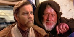 Young and old Obi-Wan Meme Template