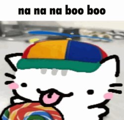 kid cat: na na na boo boo Meme Template