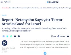 Netanyahu Says 9/11 Was Good for Israel Meme Template