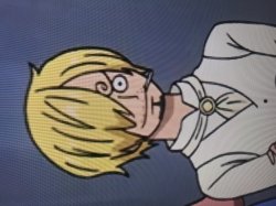 Sanji looks insane Meme Template