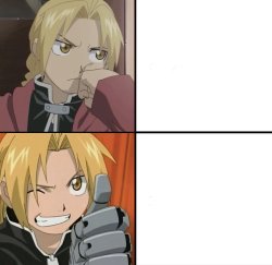 Edward Elric Hotline Meme Template