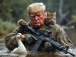 Trump saves cats n ducks Meme Template