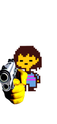 Frisk gun Meme Template