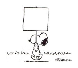 Snoopy Dog Protest Sign Meme Template