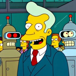 Kent Brockman Robot Overlords (AI Generated) Meme Template