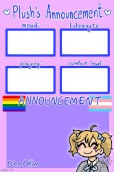 Plush_Kitty's announcement by Gummy Meme Template