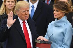 Trump Inauguration Melania YAFI stare Meme Template